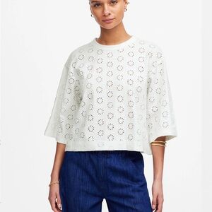 Madewell Embroidered Wide-Sleeve Boxy Tee